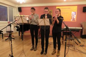 trio flaut - Michaela Uhríková, Anetka Dirbáková a Anna Obrcianová